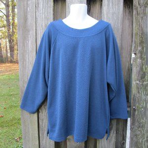 Adrian Jordan Vintage Sweater Dress 18/20 Old Stock Tags Blue New with tags